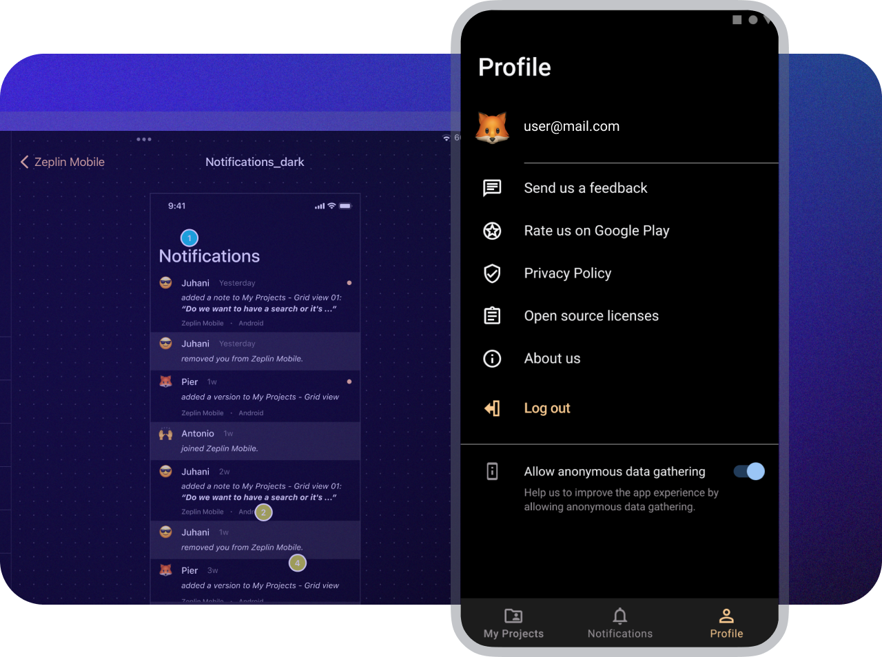 Zapier Mobile Device Mockup